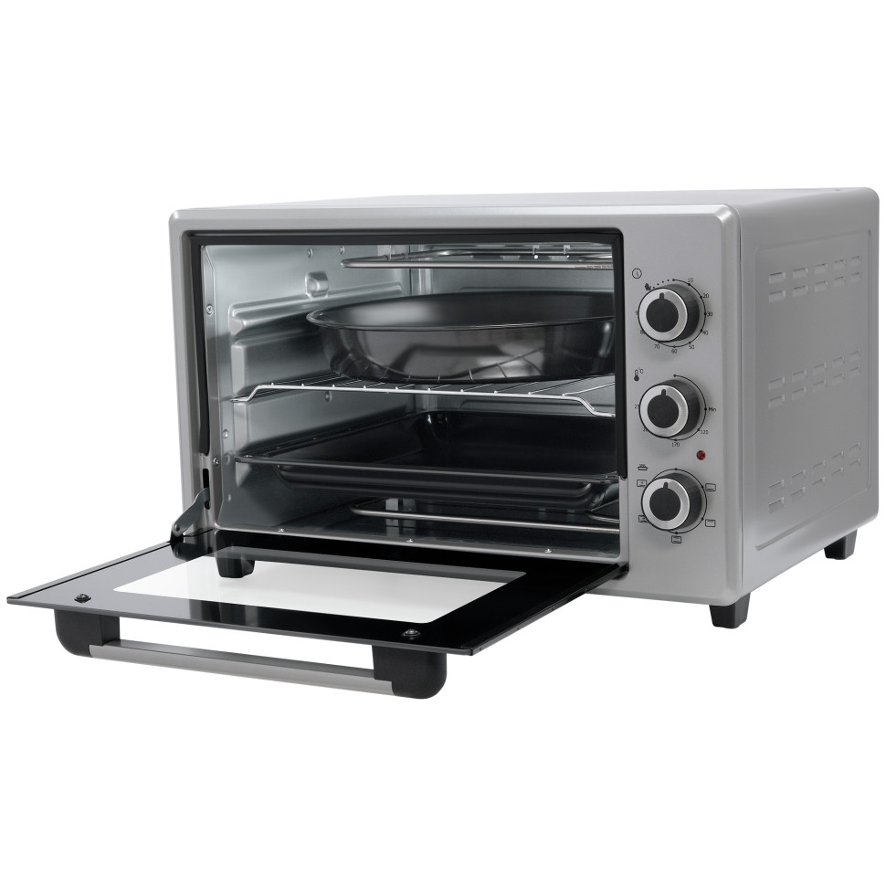 Духовой шкаф OASIS everywhere M-40CG1, Серый, 40л, 1500Вт, Конвекция, 5 реж., 50-250°С, таймер