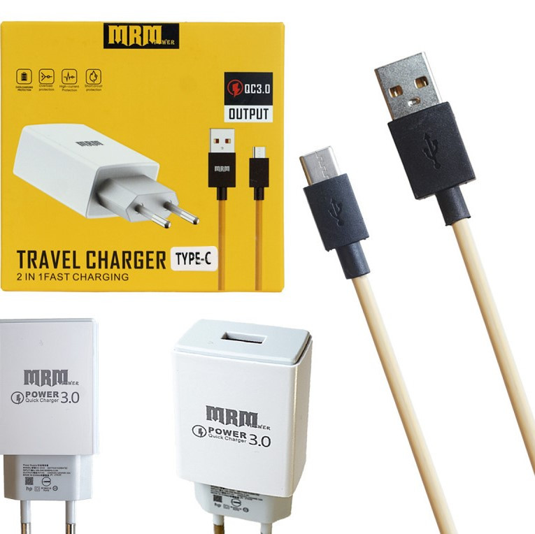 СЗУ MRM MR41t QC3.0 Fast Charge 1USB Type-C 1000mm