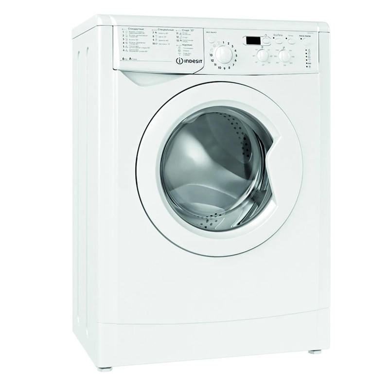 Стиральная машина Indesit IWSD6105 (CIS) L(R), Белый, 6кг, 16 реж., 85х59х42