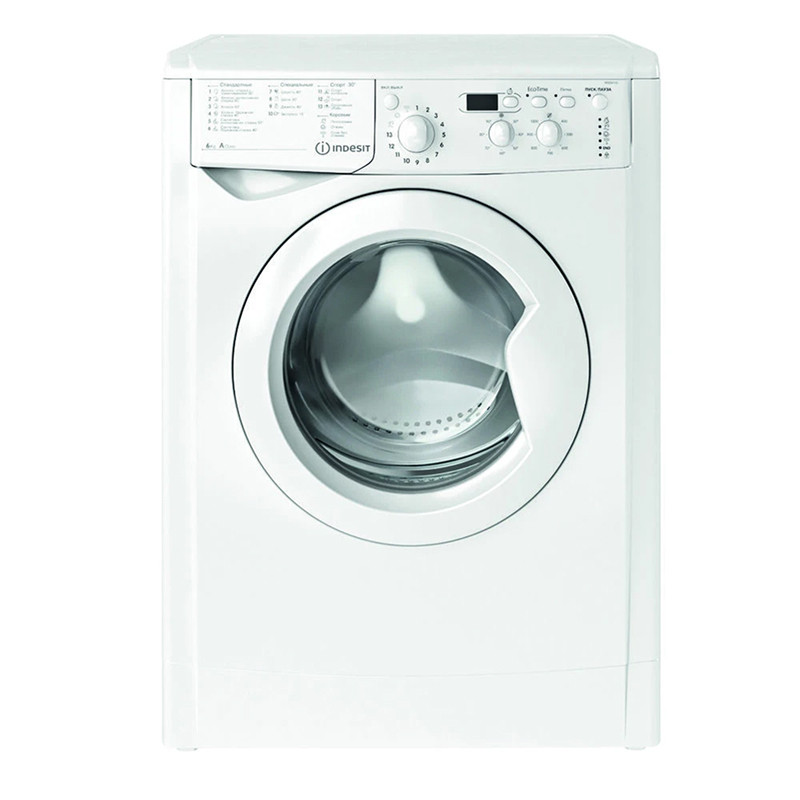 Стиральная машина Indesit IWSD6105 (CIS) L(R), Белый, 6кг, 16 реж., 85х59х42
