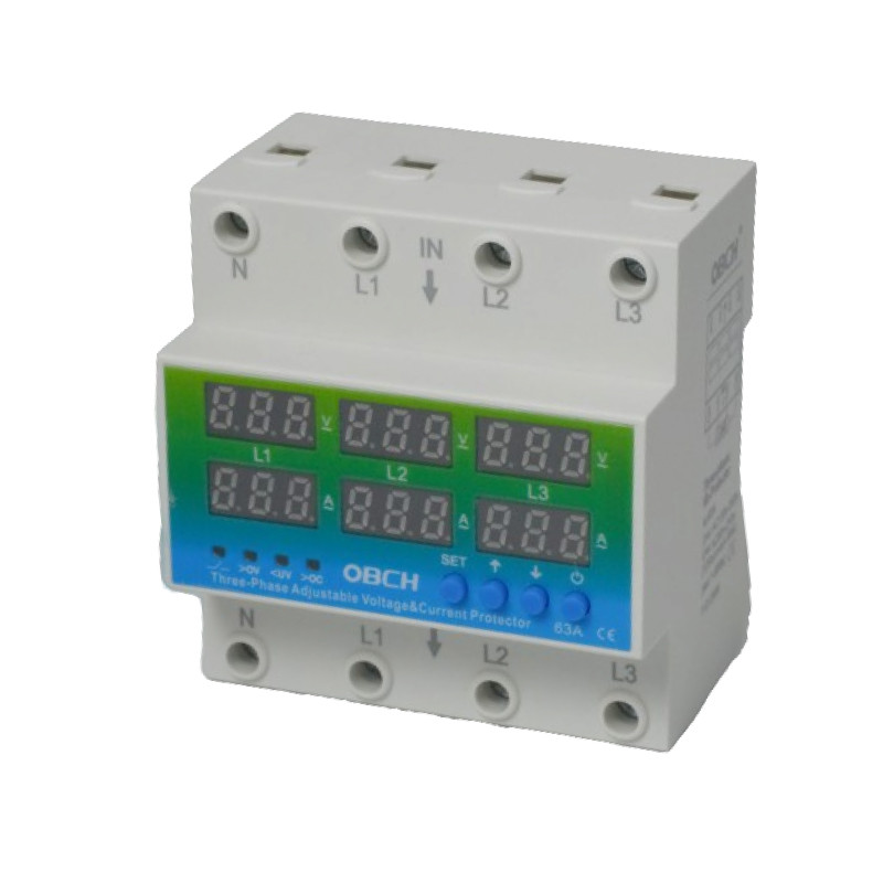 Реле контроля напряжения SPARTUM трехфазный 63A