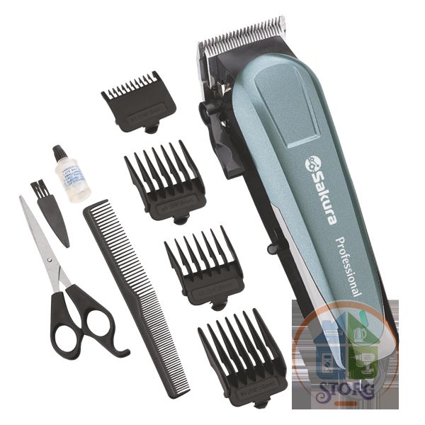 Машинка для стрижки SAKURA SA-5179BL Professional Li-Ion аккум USB 3-12 мм
