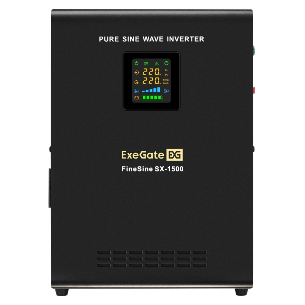 Источник бесперебойного питания ExeGate FineSine SX-1500 24В (инвертор, синус, для котла, настенный)