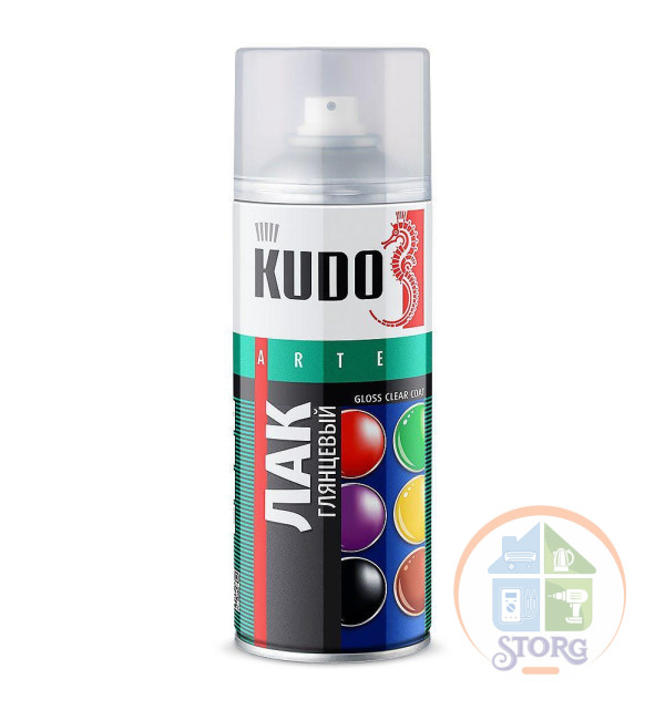 Лак универсальный акриловый глянцевый KUDO KU-9002 / 520мл
