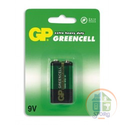 Элемент питания GP 6F22/1BL Greencell (10)