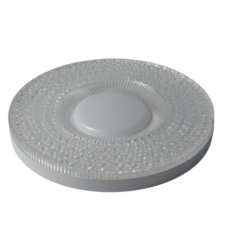 Светильник светодиодный настенно-потолочный SPARTUM круглый, 3000K+6500K/E27/48W/85-265V (3CCT) хрустальная оконтовка