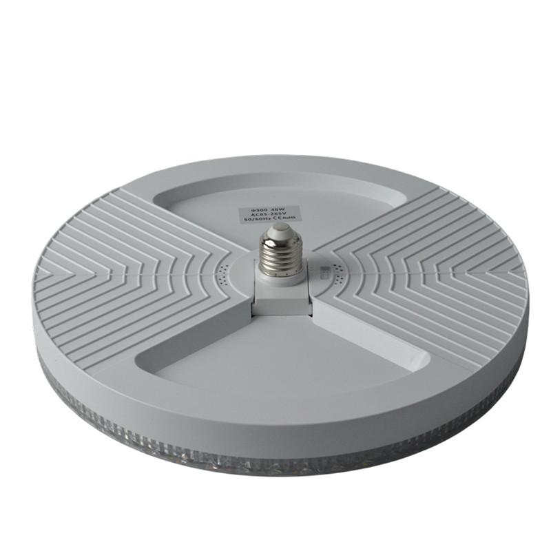 Светильник светодиодный настенно-потолочный SPARTUM круглый, 3000K+6500K/E27/48W/85-265V (3CCT) хрустальная оконтовка