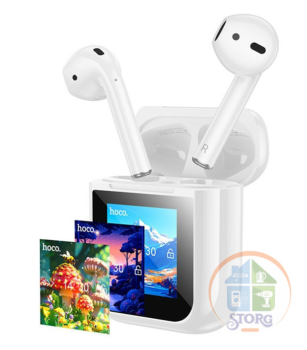 Наушники bluetooth HOCO EW80 Magnificent true wireless touch screen BT headset (белый)