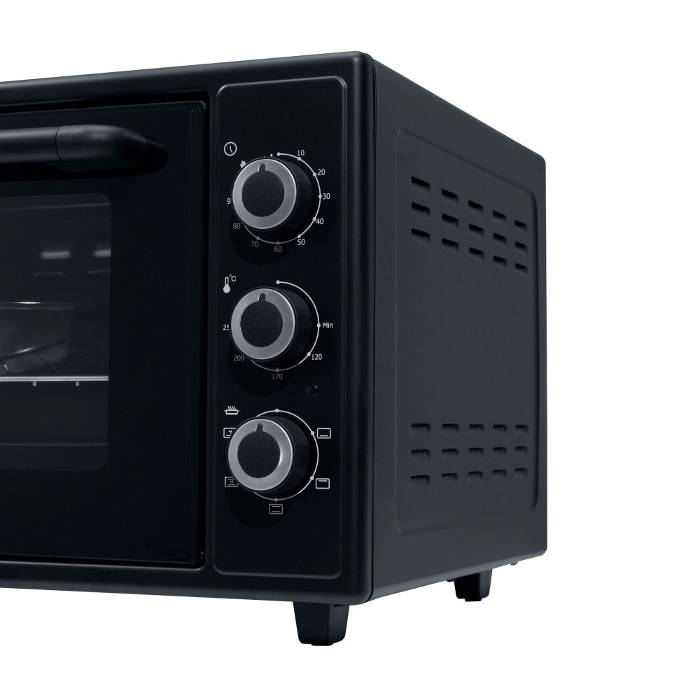 Духовой шкаф OASIS everywhere M-50CB1, Черный, 50л, 1600Вт, Конвекция, 5 реж., 50-250℃, таймер