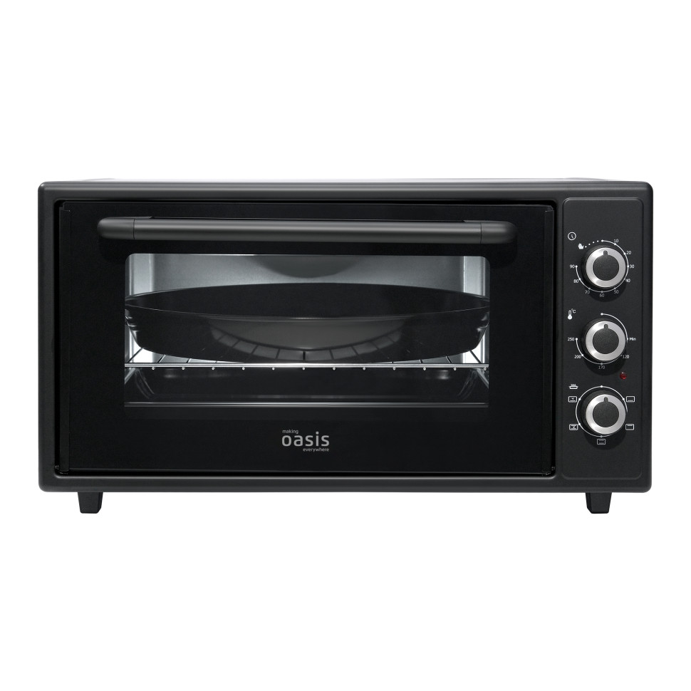 Духовой шкаф OASIS everywhere M-50CB1, Черный, 50л, 1600Вт, Конвекция, 5 реж., 50-250℃, таймер