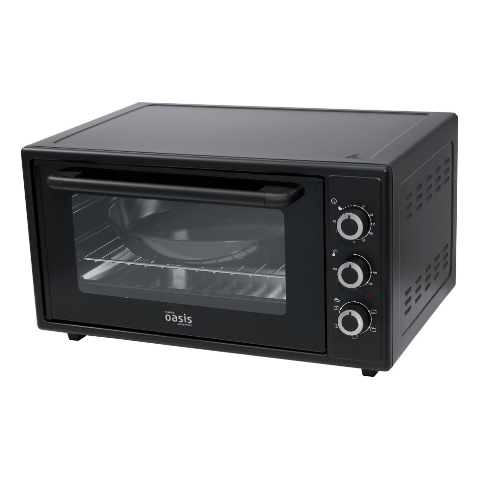 Духовой шкаф OASIS everywhere M-50CB1, Черный, 50л, 1600Вт, Конвекция, 5 реж., 50-250℃, таймер