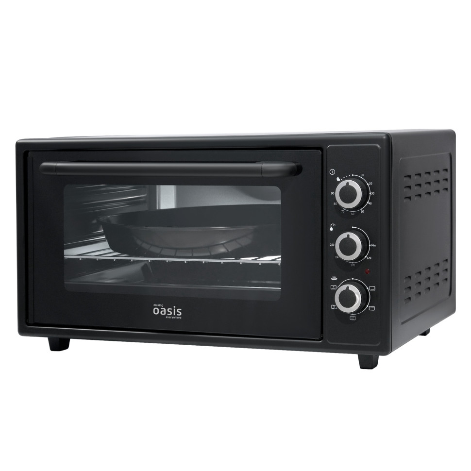 Духовой шкаф OASIS everywhere M-50CB1, Черный, 50л, 1600Вт, Конвекция, 5 реж., 50-250℃, таймер
