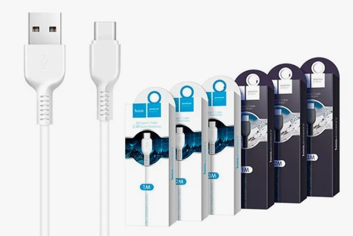 Дата-кабель USB Hoco X20 Flash Type-C 3м (White) Дата-кабель USB Hoco X20 Flash Type-C 3м (White)