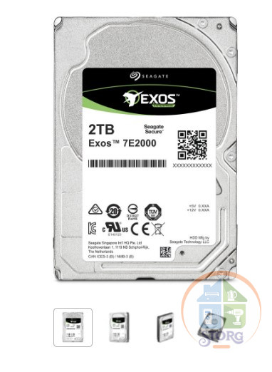 Внутренний жесткий диск Seagate Exos ST2000NX0253, 2ТБ, HDD, SATA III, 2.5" МЕГАНАДЁЖНЫЙ! БЫСТРЫЙ!