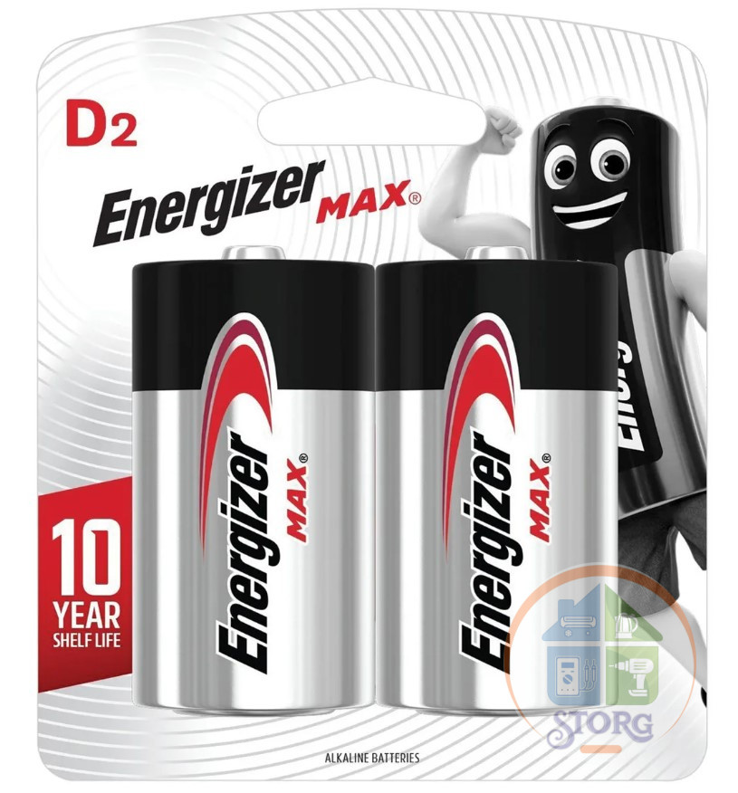 Элемент питания Energizer MAX LR20 D2 2pcs\card 24pcs CN