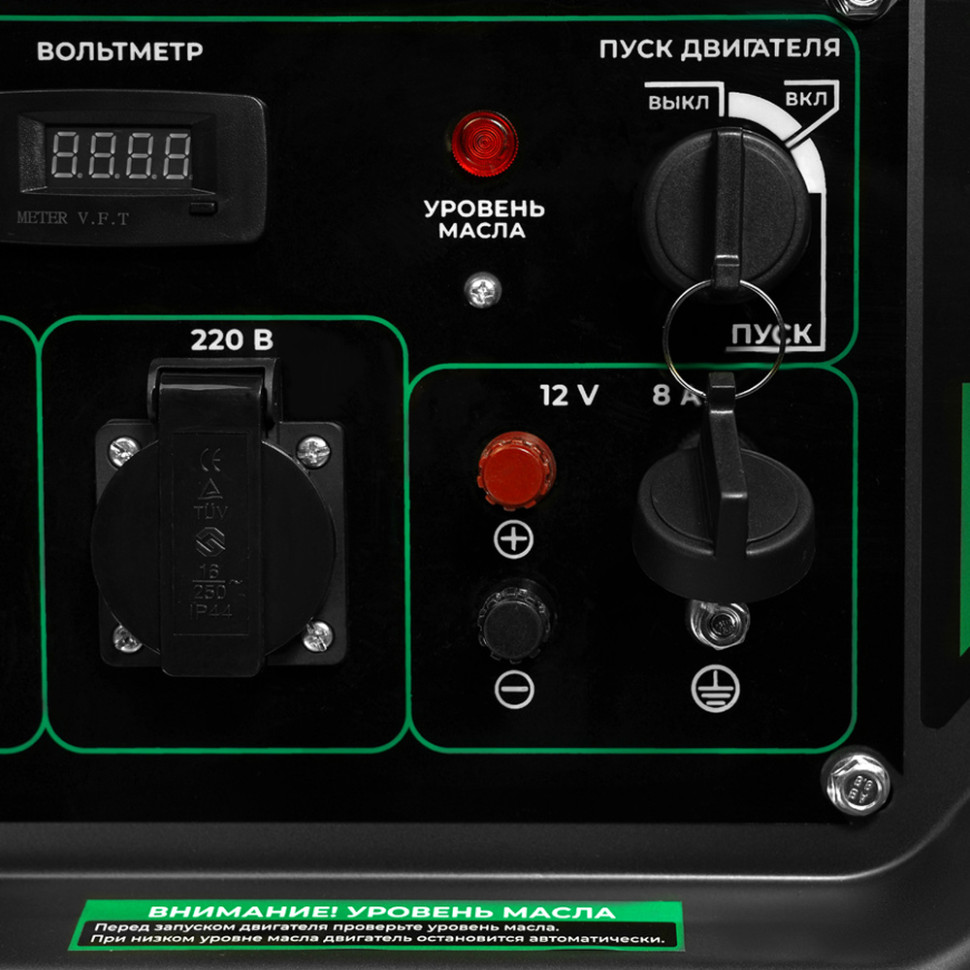 Генератор дизельный Electrolite 11000DE (8.5/9.5кВт, 220В, 1фаза, 4-такт., 1цил., бак 25л, эл.старт)