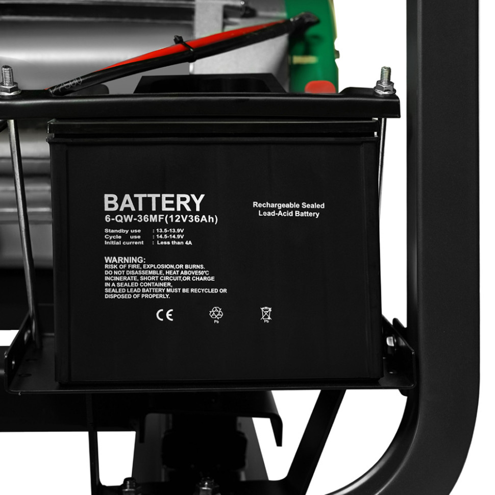 Генератор дизельный Electrolite 11000DE (8.5/9.5кВт, 220В, 1фаза, 4-такт., 1цил., бак 25л, эл.старт)