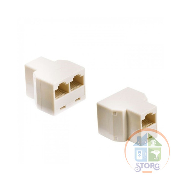 Компьютерный двойник RJ-45(8P-8C) (гнездо - 2 гнезда) REXANT