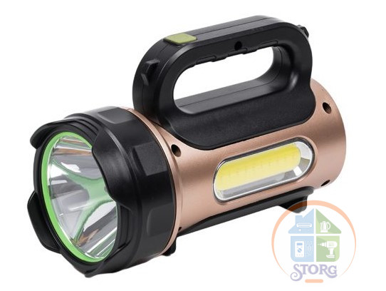 Ручной фонарь прожектор OSL LED 20w + COB ИСКРА T93 Солнечная батарея, Встроенный PowerBank