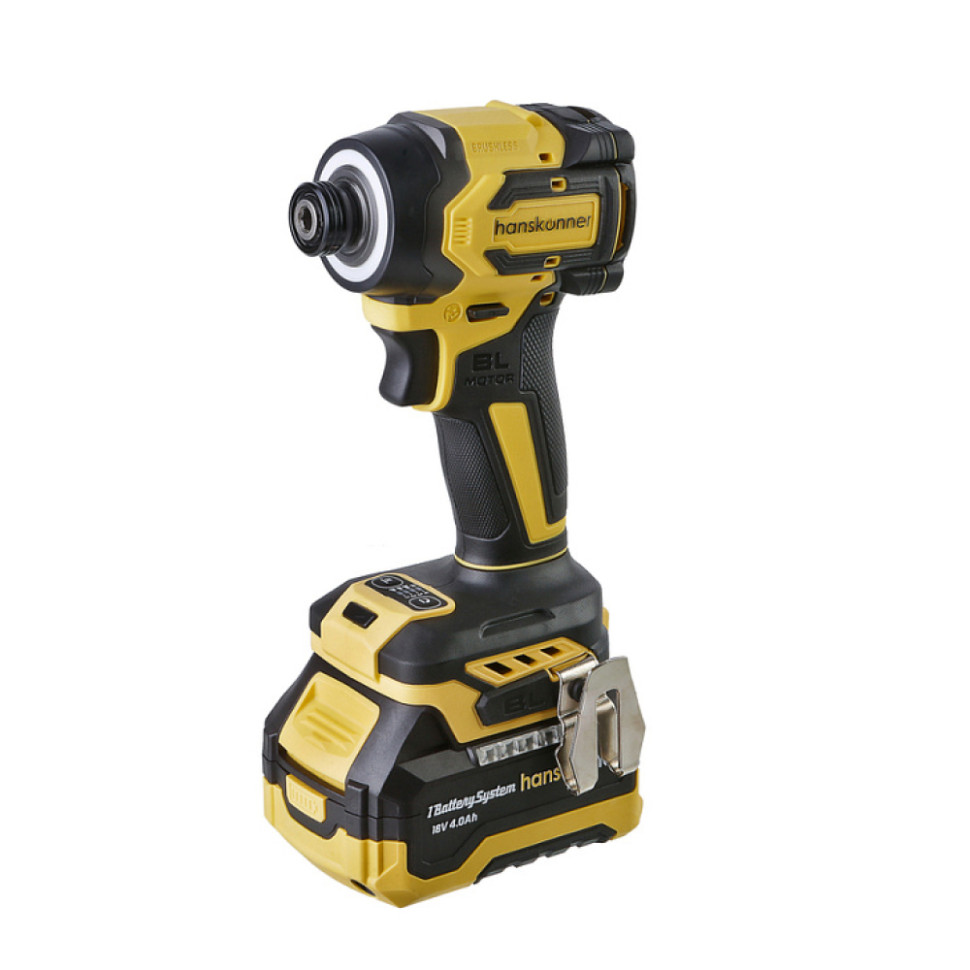 Винтоверт ударный бесщеточный Hanskonner HCD20280BLC PLATINUM, 18В, 280Нм, 1/4", 4Ач, кейс