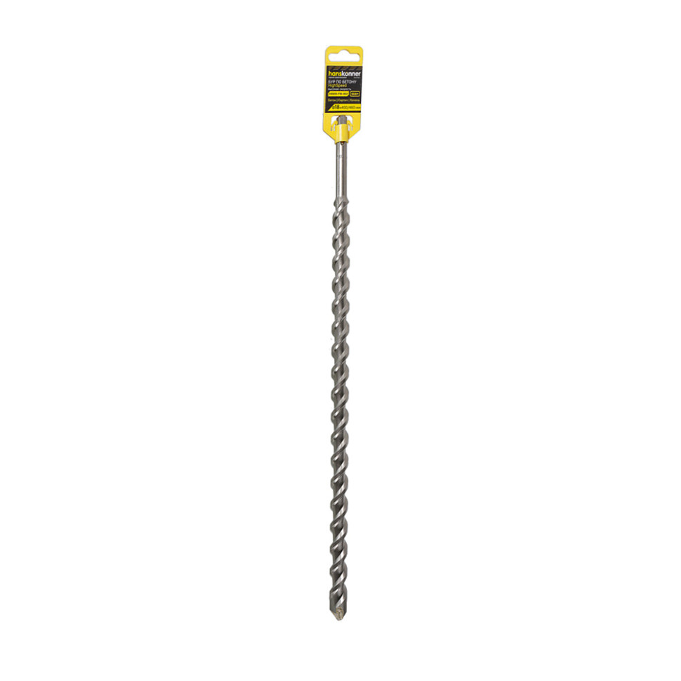 Бур SDS+ Hanskonner H9019-F18-460, 18×460 мм, плоский резец, U-спираль, HIGH SPEED