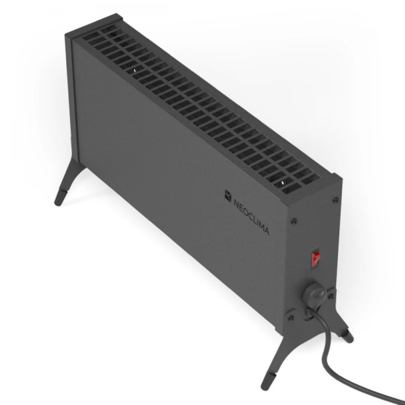 Конвектор электрический Neoclima Nano 1000B Черный, 1000 Вт, 15 м2, термостат