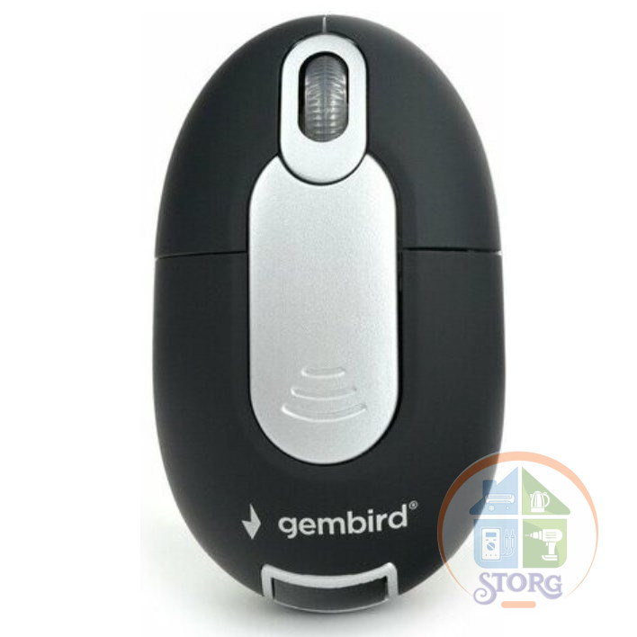 Мышь беспроводная Gembird MUSW-600 черный, 1200 dpi, радиоканал, USB, кнопки - 3