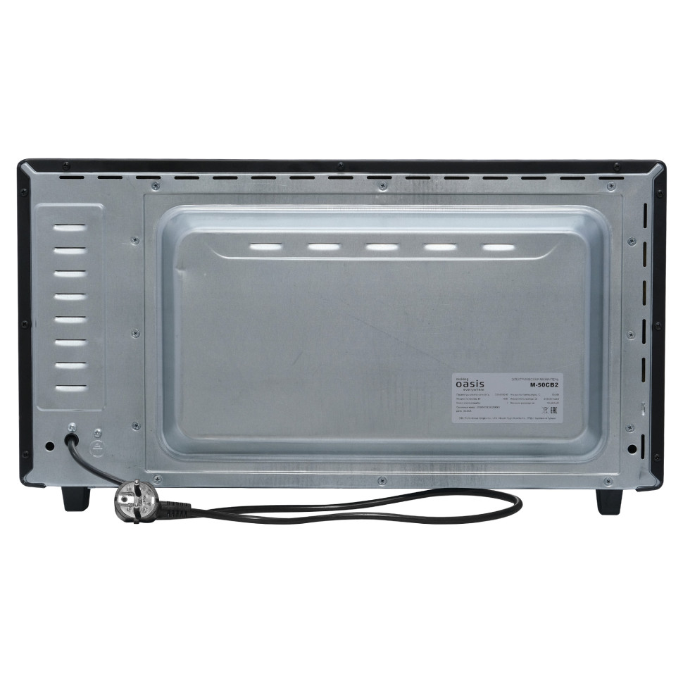 Духовой шкаф OASIS everywhere M-50CB2, Черный, 50л, 1600Вт, Конвекция, 5 реж., 2-е стекло, 50-250 °С
