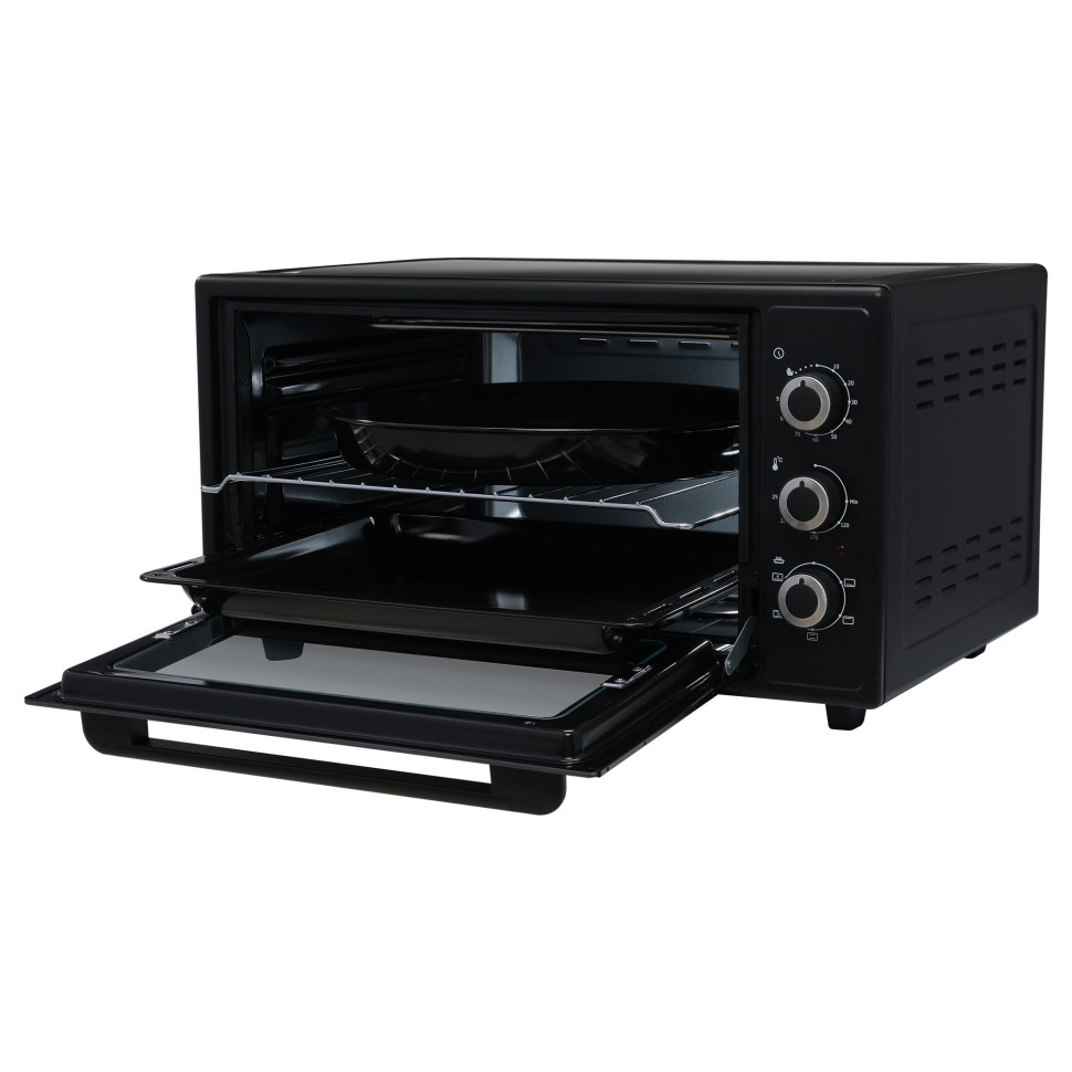 Духовой шкаф OASIS everywhere M-50CB2, Черный, 50л, 1600Вт, Конвекция, 5 реж., 2-е стекло, 50-250 °С