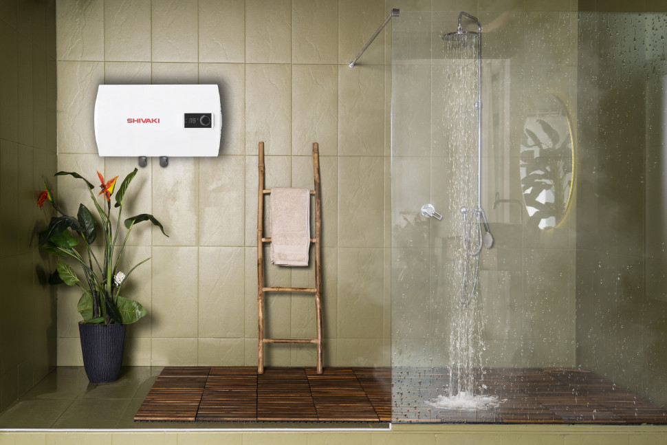 Водонагреватель накопительный Shivaki SHHR WH 1.5kW 50S л горизонтальный ( мокрый Тэн )