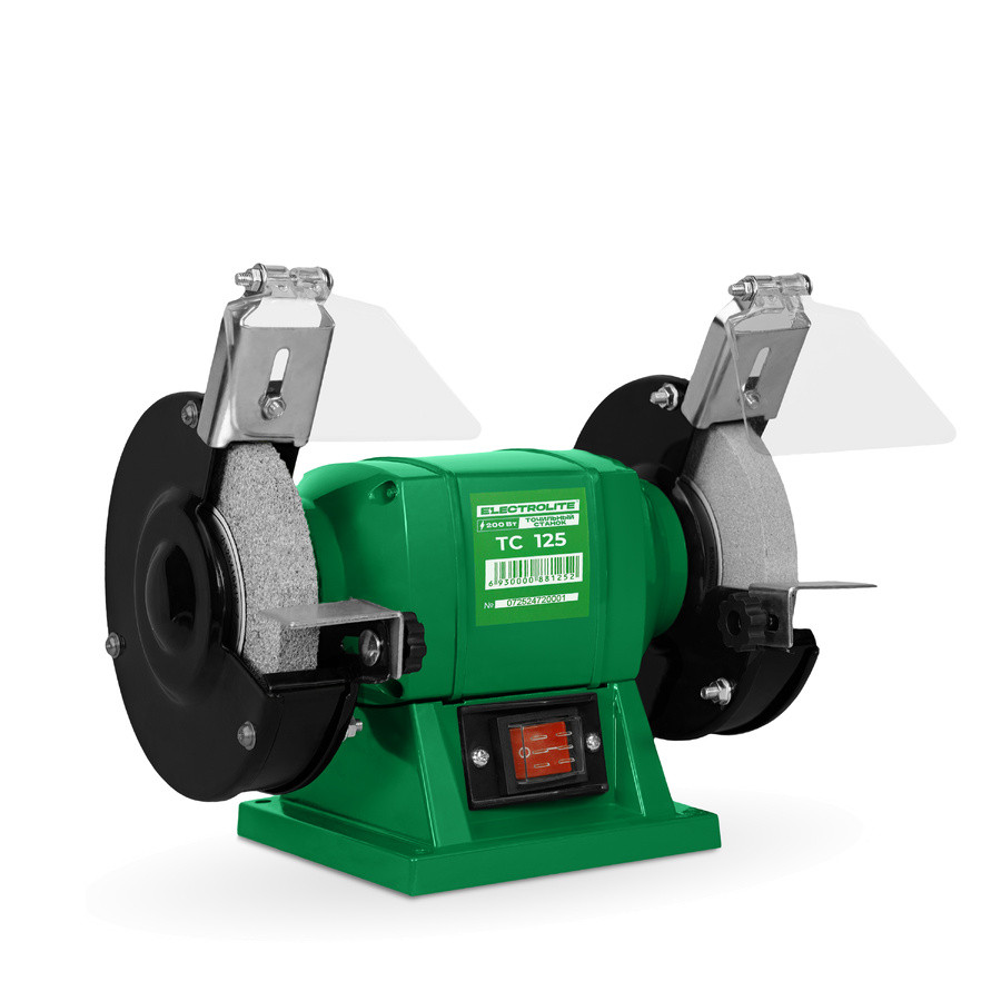 Станок точильный ELECTROLITE ТС 125, 200Вт, 2950об./мин., круг 16мм, защита экрана