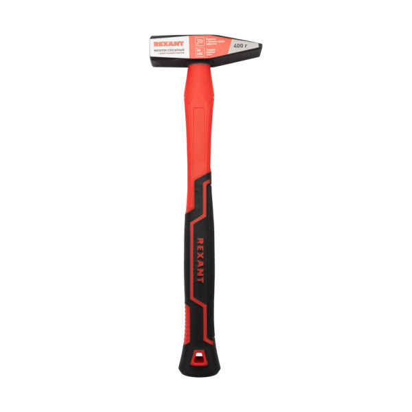 Молоток фибергласовая рукоятка REXANT, 400г