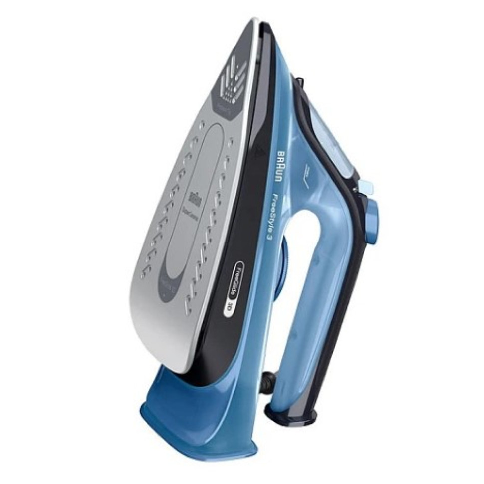 Утюг паровой BRAUN FreeStyle 3 FI 3194BK, Синий/черный, 2400 Вт, пар.удар 200 г/мин, рез-уар 270 мл