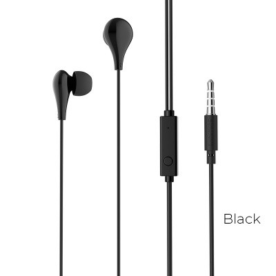 Наушники BOROFONE BM24 Milo universal earphones with mic (black)