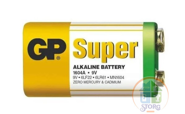 Элемент питания GP 6LR61 Super (tr) ОРИГИНАЛ