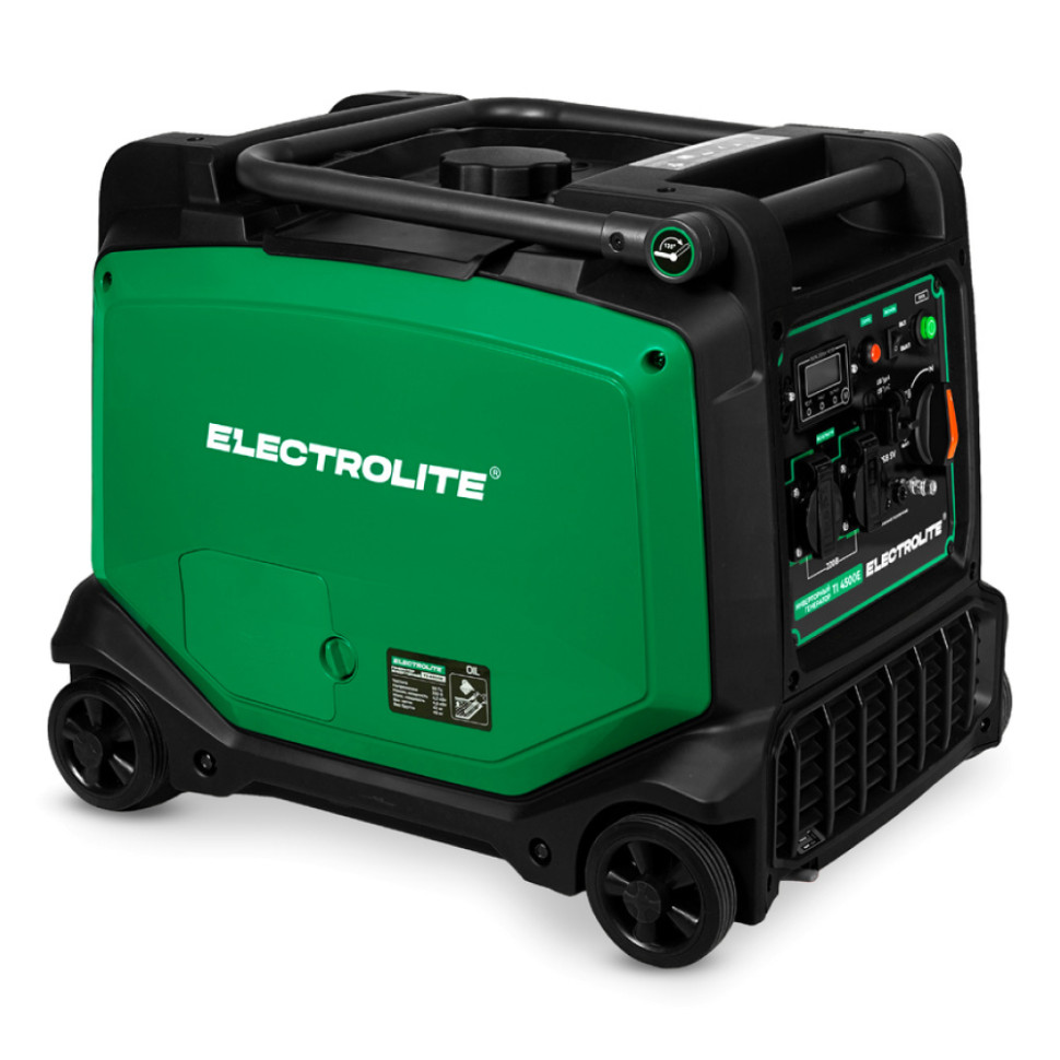 Генератор бензиновый инверторный Electrolite TI 4500E (4,2–4,5кВт, 220В, эл.старт, бак 11л, 4х-такт) Генератор бензиновый инверторный Electrolite TI 4500E (4,2–4,5кВт, 220В, эл.старт, бак 11л, 4х-такт)