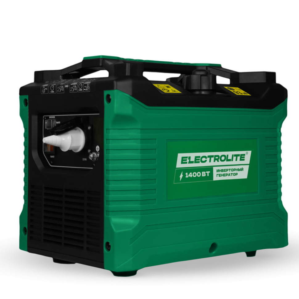 Генератор бензиновый инверторный Electrolite TI 1400 (1200/1400Вт,220В,4-такт.,бак 4.5л, медн., AVR)