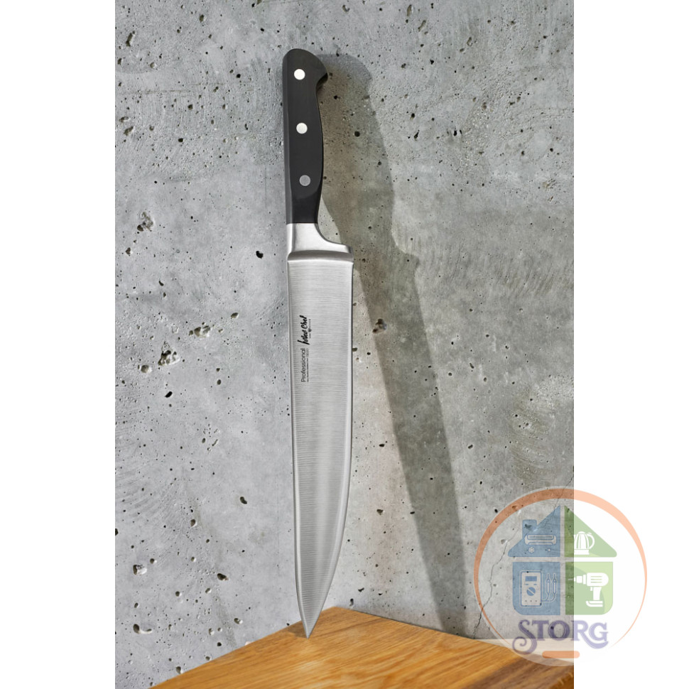Нож кухонный шеф 25,4см, кованый, нерж.сталь Ivlev Chef Profi 5Cr15