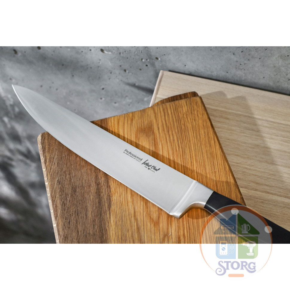 Нож кухонный шеф 25,4см, кованый, нерж.сталь Ivlev Chef Profi 5Cr15