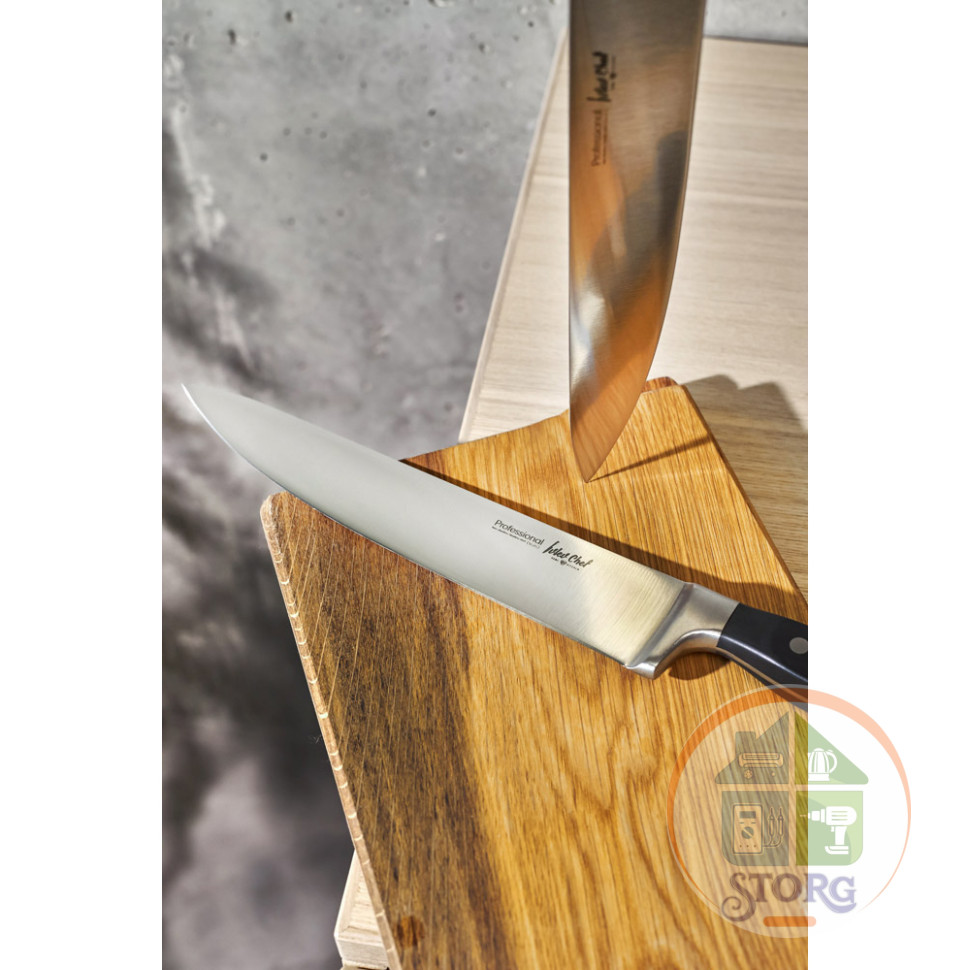 Нож кухонный шеф 25,4см, кованый, нерж.сталь Ivlev Chef Profi 5Cr15