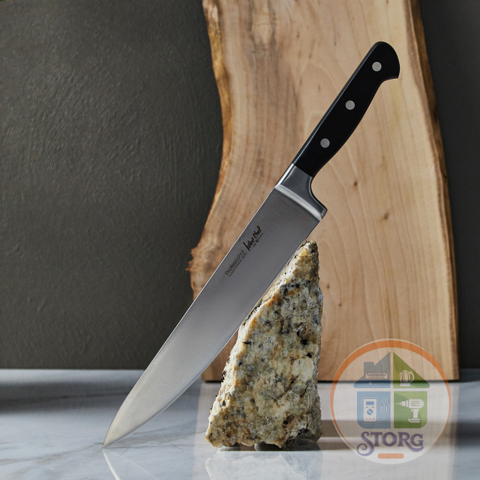 Нож кухонный шеф 25,4см, кованый, нерж.сталь Ivlev Chef Profi 5Cr15