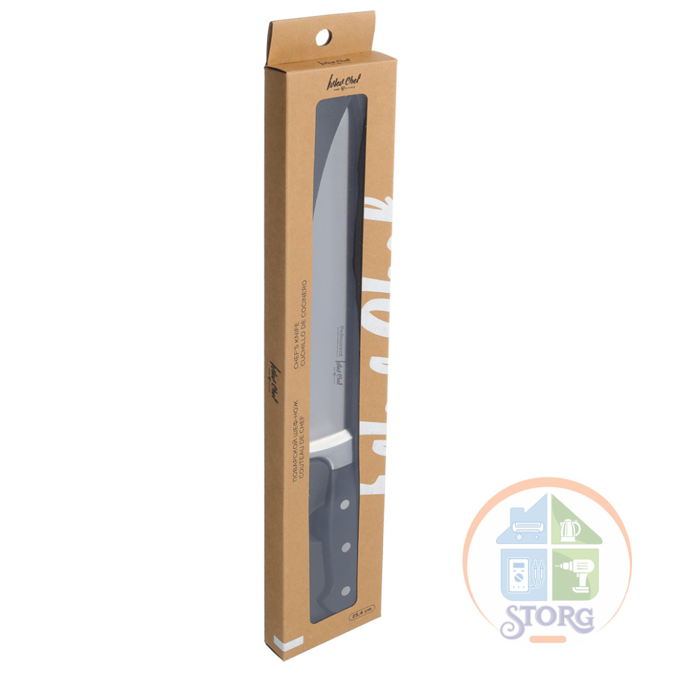 Нож кухонный шеф 25,4см, кованый, нерж.сталь Ivlev Chef Profi 5Cr15