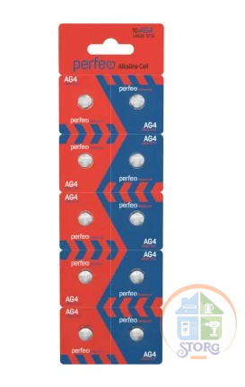Элемент питания Perfeo LR626/10BL Alkaline Cell 377A AG4