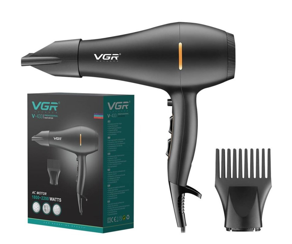Фен для волос VGR V-433 Professional 2000-2400 Вт