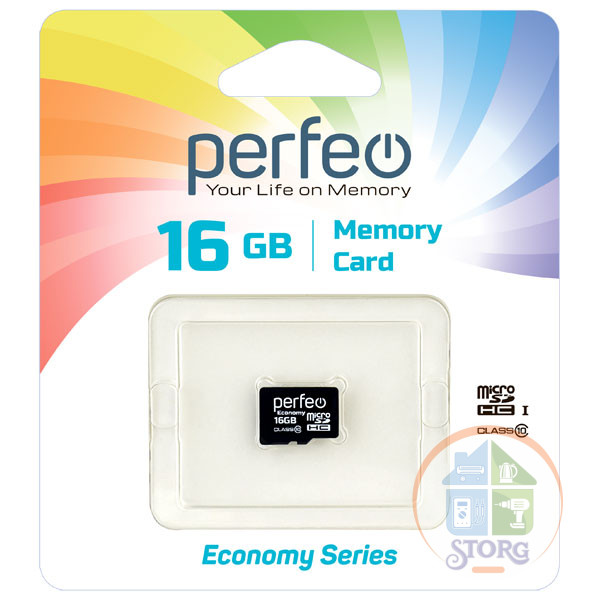 Perfeo microSD 16GB High-Capacity (Class 10) w/o Adapter