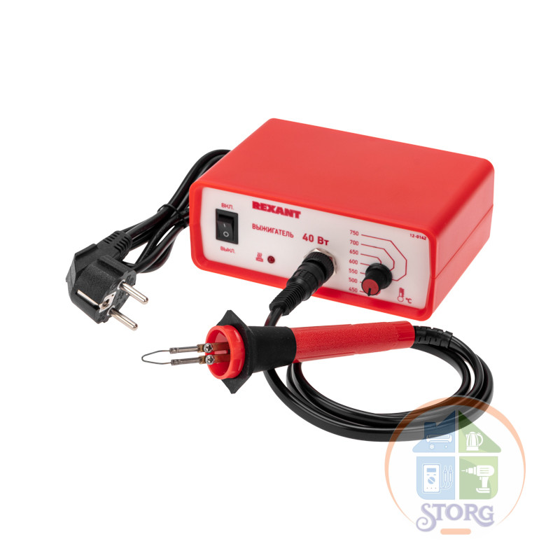 Универсальный выжигательный прибор с функцией термоконтроля  220V/40W  REXANT