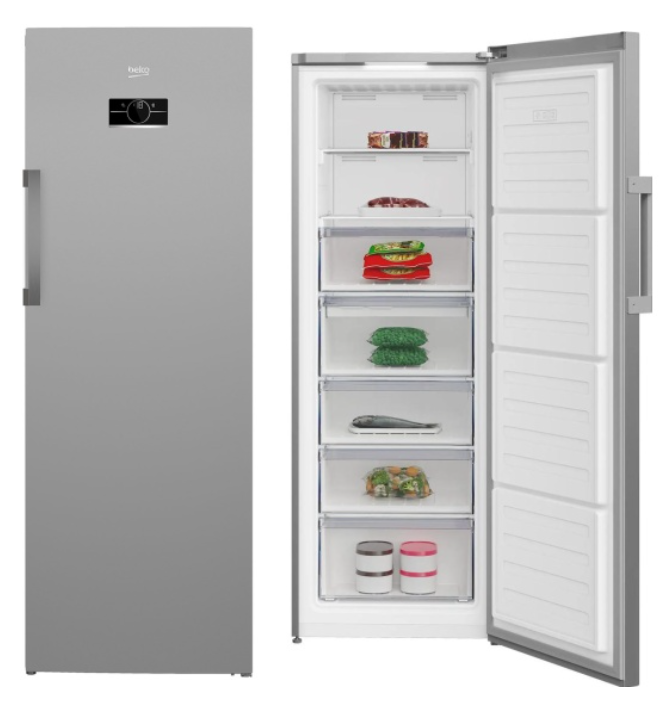 Морозильная камера Beko B3RFNK312G Серый, 312л, NoFrost, (ШхВхГ) 185х59,5х65