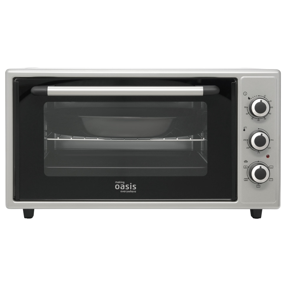 Духовой шкаф OASIS everywhere M-50CG1, Серый, 50л, 1600Вт, Конвекция, 5 реж., 50-250 °С, таймер