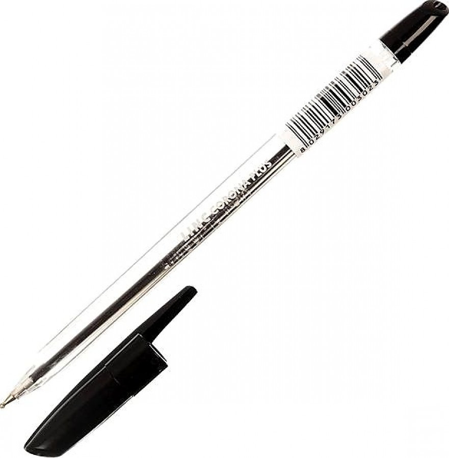 Ручка шариковая LINC "CORONA PLUS". 0,7 мм. пластик, черная (3002N/black) (109213) (50/1000)