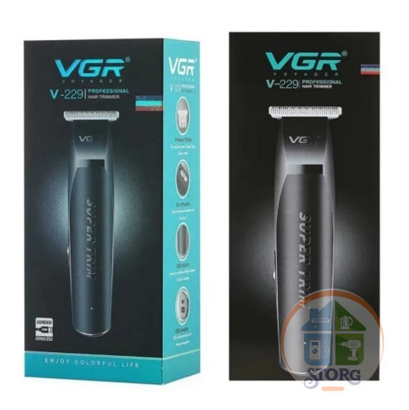 Машинка для стрижки / триммер VGR V-229 Professional , черный Барбершоп